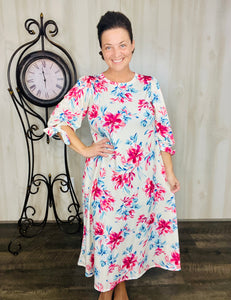 Miss Regina Ivory & Pink Floral
