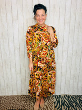 Stunning Style Mock Neck Paisley Dress