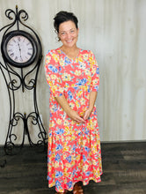 Jenna Coral & Floral Dress
