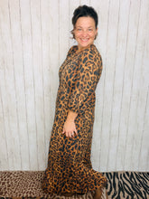 Jen Ribbed Leopard & Button Dress