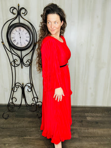 The Elegance Dress- Red