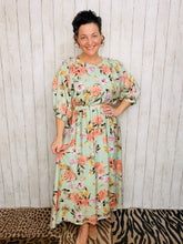 Julia Sage & Floral Midi Dress