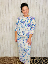 Marissa Ribbed Top- Ivory Floral