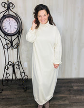 Fabulous Fall Sweatshirt Dress-Cream