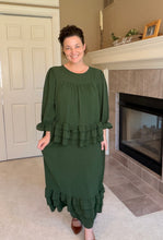 Kimmy Ruffle Skirt (Regular & Plus)-Olive