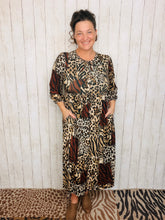 Missy Midi Length Animal Print Dress