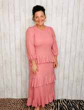Ruffles & Luxury Dress-Mauve (With Full Slip Included)