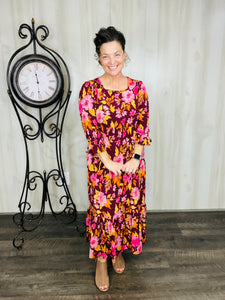 Hannah Fall Floral Dress