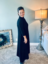 Jaqueline Vintage & Textured Dress- Black