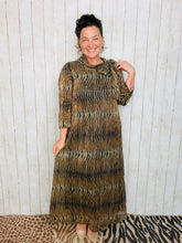 Animal Print & Sequin Overlay Dress