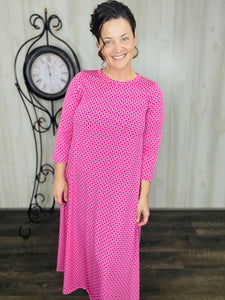 Brenda Pink & Geometric Dress