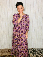 Missy Purple Paisley Dress
