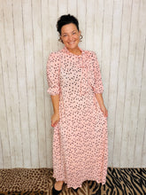 Power On The Day Dress-Pink Polkadot