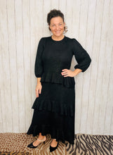 Ruffles & Luxury Dress-Black