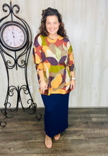 Fall Style Abstract Dolman Top