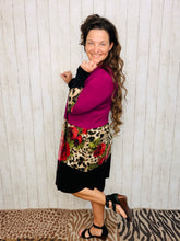 Magenta Rose Cardigan