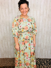 Julia Sage & Floral Midi Dress