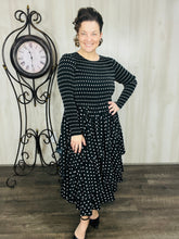 Georgia Polkadot Dress- Pink, Olive, or Black