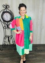 Nina Fashion Blazer- Black/Coral, Pink/Yellow or Green/Pink