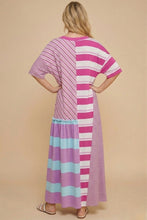Purple Multi-Print T-Shirt Dress
