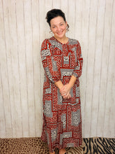 Maddie Patchwork & Leopard Dress