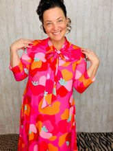 Brenda Bow & Ruffle Pink Dress