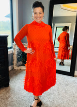 Jada One Size Textured & Petal Dress