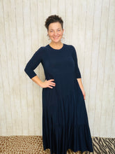 Tonya Marie Tiered Dress- Navy