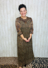 Leopard & Plaid Sequin Dress