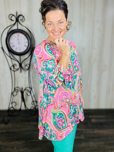 Rebekah Paisley Tunic