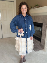 Jean & Lace Shirt Dress