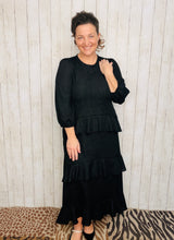 Ruffles & Luxury Dress-Black