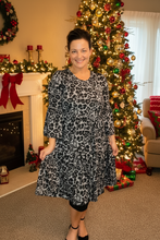 Feminine & Fabulous Gray Animal Print Tunic