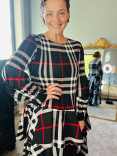 Georgia Plaid Dress- Tan or Red Plaid