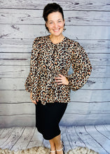 Lillian Classic Leopard Bow Top