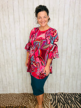 Pink & Teal Floral Tunic