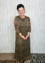 Leopard & Plaid Sequin Dress