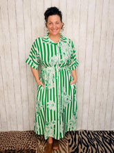 Spring Green Floral Dress