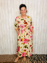 Tessa Beige Floral Dress