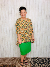 Samantha Ruffle Sleeve & High Low Tunic-Mixed Floral
