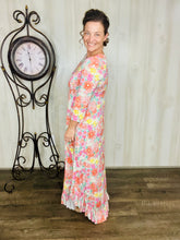 Peachy Floral Dreams Dress