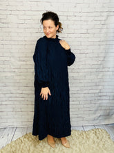 Ruffles & Class Dress- Navy