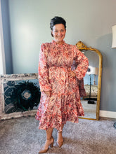 Flouncy Satin Tiered Dress