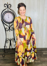 Smiles & Rust Abstract Dress