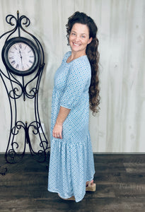 Jenna Denim & Ivory Dress