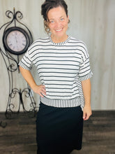 Katie Black & White Top