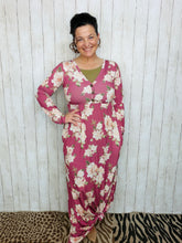 Jenny Mauve Floral Maxi Dress