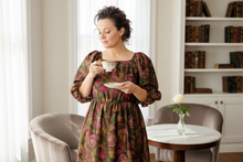 Lovely In Mauve- Modest Square Neckline Dress