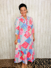 Brenda Bow & Ruffle Pink Patchwork