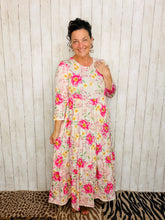 Tonya Marie Tiered Dress- Pink & Floral